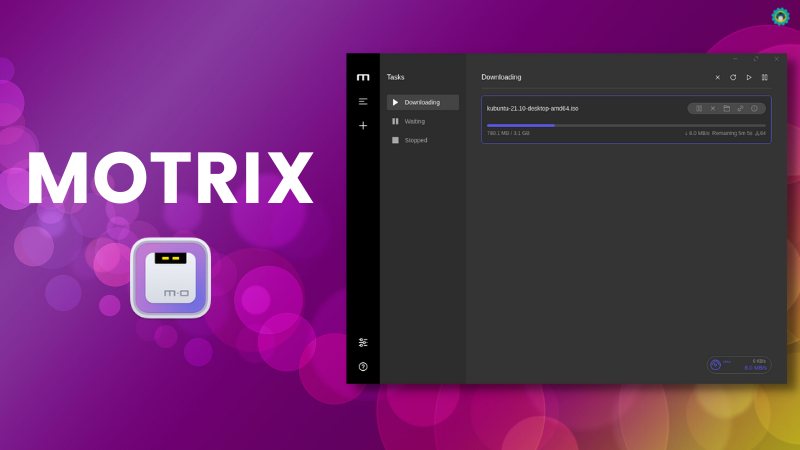 Motrix İnternetten Hızlı İndirme Aracı(Utorrent ve İdm Alternatifi)